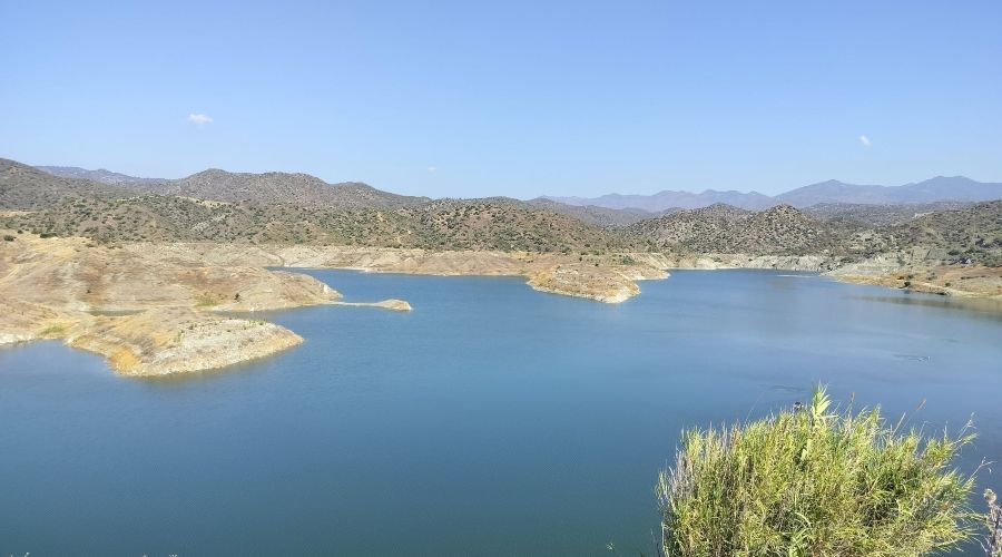 Η εικόνα που παρουσιάζει το φράγμα της Καλαβασού (Πηγή: Καιρόφιλοι Κύπρου, 8/6/2026)