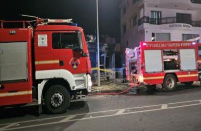 Έφτασε στο σημείο έγκαιρα το Τμήμα Δασών και η Πυροσβεστική Υπηρεσία.
