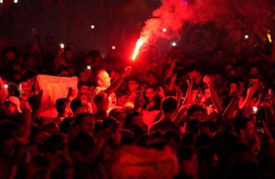 Πάρτι στους δρόμους της Μαδρίτης για την Παγκόσμια Πρωταθλήτρια 