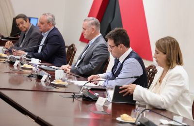 O Μάικ Σπανός εκπροσωπεί την «Άμεση Δημοκρατία» στο σημερινό Εθνικό Συμβούλιο για το Κυπριακό (Φωτογραφία: Φίλιππος Χρίστου).