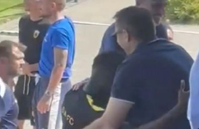 Θερμή αγκαλιά του Νίκου Παπαδόπουλου στον Ζίνι (vid)