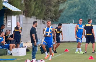 Παρών στην προπονήση και ο Μαντσίνι 