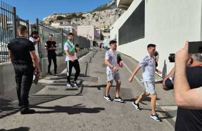 Η άφιξη της Ομόνοιας στο Europa Point Stadium (pics)