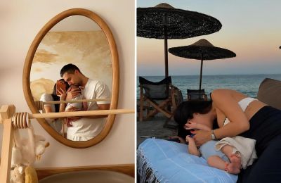 Το ζευγάρι περνά αυτές τις ημέρες τις πρώτες καλοκαιρινές διακοπές μαζί με τον γιο του