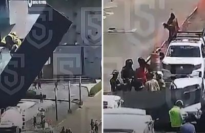 Δείτε τη στιγμή της σύγκρουσης.