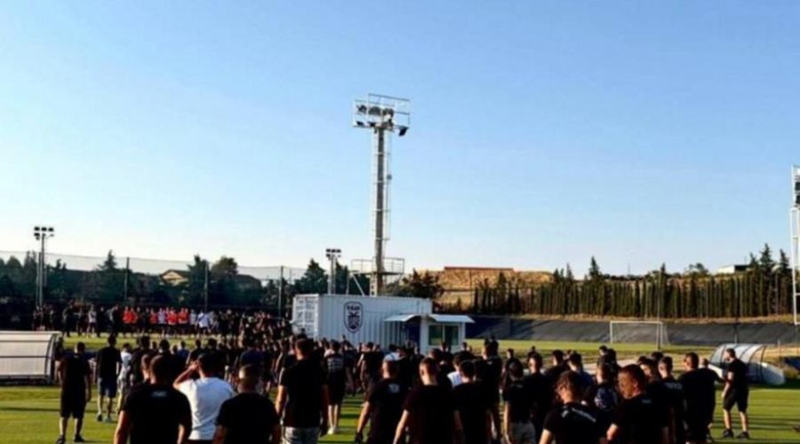 «Ντόπες» από τον κόσμο στην τελευταία προπόνηση του ΠΑΟΚ ενόψει Μπραν