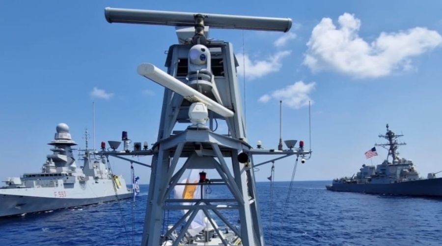 Η αμερικανική σημαία ήταν ανάμεσα σε αυτές των χωρών που κυμάτισαν στη ναυτική άσκηση «Cyprus arrow»