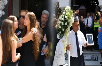 : Συντετριμμένη η 14χρονη κόρη του στο τελευταίο «αντίο» 