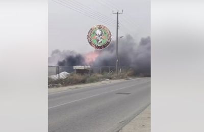 Πυρκαγιά σε περιφραγμένο χώρο στην Κοκκινοτριμιθιά από κεραυνό -ΒΙΝΤΕΟ