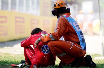 Συντετριμμένος μετά το ατύχημα στο Grand Prix της Μόντσα ο Λεκλέρ