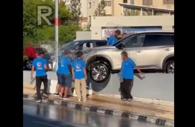 Λεμεσός: Αμάξι βγαίνει από τον δρόμο και αιωρείται στο κενό (ΒΙΝΤΕΟ)