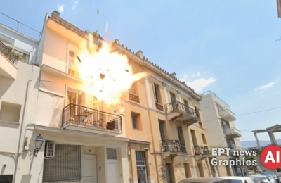 Ολοκληρώθηκε η απομάκρυνση των συντριμμιών από το κατεστραμμένο κτήριο, ενώ η περιοχή παραμένει αποκλεισμένη.