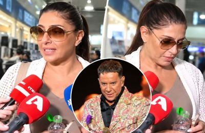Η τραγουδίστρια συνάντησε τους δημοσιογράφους στο αεροδρόμιο και φάνηκε ιδιαίτερα φορτισμένη όταν η συζήτηση έφτασε στον Γιώργο Μαζωνάκη και στα πρώτα γυρίσματα του «The Voice» χωρίς εκείνον.