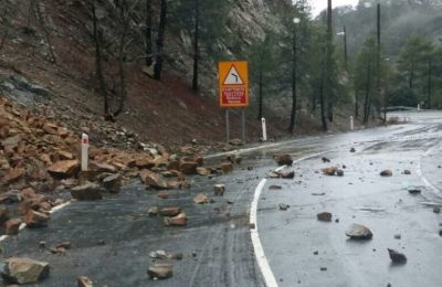 Πτώση βράχων και όγκων χώματος
