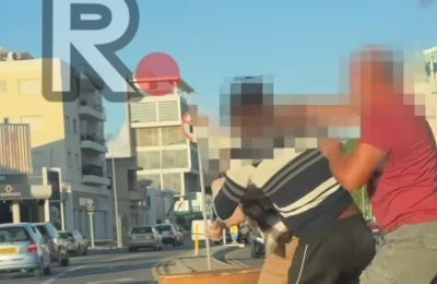 Λεμεσός: Ξυλοφόρτωσαν διανομέα στη μέση του δρόμου (ΒΙΝΤΕΟ)