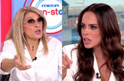Χαμός στο «MEGA Non Stop» με αφορμή την κόντρα Βίσση – Καρβέλα. Η Εύη Δρούτσα έφερε στην κουβέντα τον Γιώργο Λιάγκα και η Μαρία Αντωνά δεν άφησε αναπάντητο το σχόλιό της