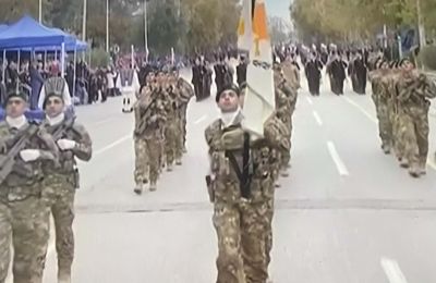 Περηφάνεια: Πρώτη φορά παρέλασε κυπριακή διμοιρία στην Ελλάδα