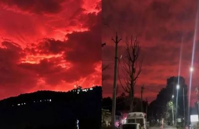 Οι εικόνες από το φαινόμενο έκαναν γρήγορα τον γύρο του διαδικτύου.
