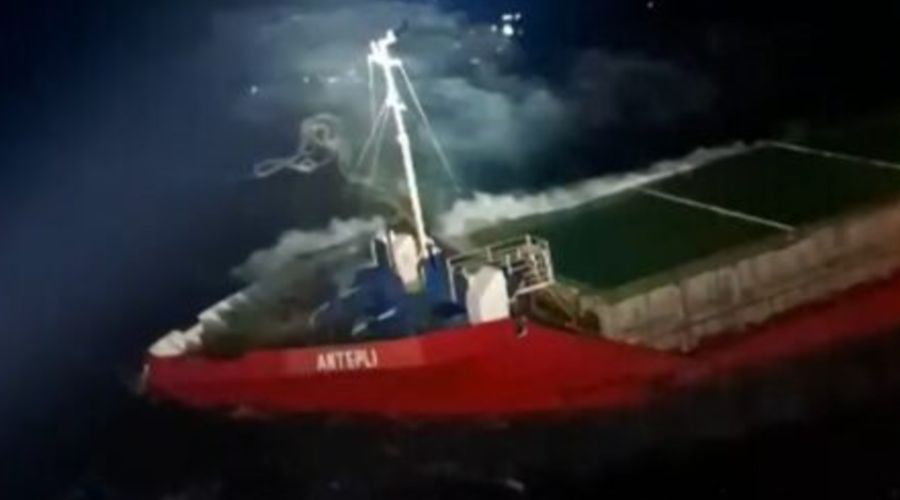 Διάσωση 10 ναυτικών από πλοίο που βυθιζόταν ανοικτά της Πάφου