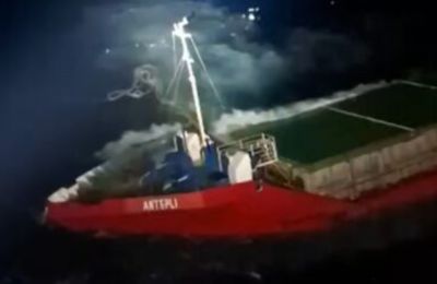 Διάσωση 10 ναυτικών από πλοίο που βυθιζόταν ανοικτά της Πάφου